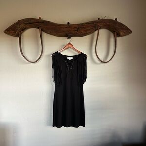 Idyllwind Black Fringe Dress